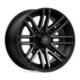 MSA Offroad Wheels - M40 ROGUE - Black - SATIN BLACK TITANIUM TINT - 14" x 7", 10 Offset, 4x156 (Bolt Pattern), 132mm HUB