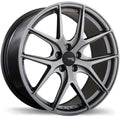 Fast Wheels - FC04 - Grey - Titanium - 18" x 8", 30 Offset, 5x100 (Bolt Pattern), 72.6mm HUB