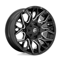 Fuel - D769 TWITCH - Black - GLOSSY BLACK MILLED - 20" x 9", 1 Offset, 5x139.7, 150 (Bolt Pattern), 110.1mm HUB