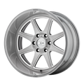 XD Series - XD844 PIKE - Gunmetal - TITANIUM BRUSHED MILLED - 22" x 12", -44 Offset, 8x165.1 (Bolt Pattern), 125.1mm HUB