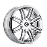 Kraze Wheels - CRAY - Chrome - CHROME - 20" x 8.5", 35 Offset, 5x110, 115 (Bolt Pattern), 73mm HUB