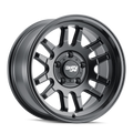 Dirty Life - CANYON - Black - MATTE BLACK - 17" x 9", 0 Offset, 6x139.7 (Bolt Pattern), 106mm HUB