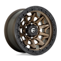 Fuel - D696 COVERT - Bronze - MATTE BRONZE BLACK BEAD RING - 17" x 9", -12 Offset, 6x139.7 (Bolt Pattern), 106.1mm HUB