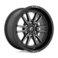 Fuel - D761 CLASH - Black - GLOSS BLACK MILLED - 18" x 9", 1 Offset, 6x135 (Bolt Pattern), 87.1mm HUB