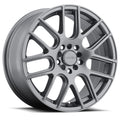 Vision Wheel Street Designs - 426 CROSS - Gunmetal - Gunmetal - 17" x 7.5", 40 Offset, 5x110, 115 (Bolt Pattern), 73.1mm HUB