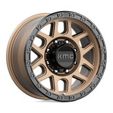 KMC Wheels - KM544 MESA - Bronze - MATTE BRONZE WITH BLACK LIP - 17" x 9", 18 Offset, 8x170 (Bolt Pattern), 125.1mm HUB