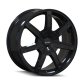 Touren - TR65 - Black - BLACK - 18" x 8", 30 Offset, 6x120, 132 (Bolt Pattern), 74.5mm HUB