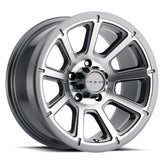 Vision Wheel HD - 353 TURBINE - Gunmetal - Gunmetal Machined Face - 14" x 5.5", 0 Offset, 5x114.3 (Bolt Pattern), 83mm HUB