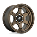 Fuel - D666 SHOK - Bronze - MATTE BRONZE - 17" x 10", -18 Offset, 6x139.7 (Bolt Pattern), 106.1mm HUB