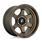 Fuel - D666 SHOK - Bronze - MATTE BRONZE - 17" x 10", -18 Offset, 6x139.7 (Bolt Pattern), 106.1mm HUB