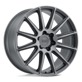 Black Rhino - WAZA - Gunmetal - BRUSHED GUNMETAL - 20" x 9", 30 Offset, 5x114.3 (Bolt Pattern), 76.1mm HUB