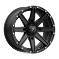 MSA Offroad Wheels - M33 CLUTCH - Black - SATIN BLACK - 15" x 7", 10 Offset, 4x156 (Bolt Pattern), 132mm HUB