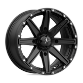 MSA Offroad Wheels - M33 CLUTCH - Black - SATIN BLACK - 15" x 7", 10 Offset, 4x156 (Bolt Pattern), 132mm HUB