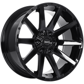 Ruffino HARD - Sinner - Black - Gloss Black - 20" x 9", 15 Offset, 5x150 (Bolt Pattern), 110.1mm HUB