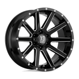 XD Series - XD818 HEIST - Black - Satin Black Milled - 20" x 9", 30 Offset, 6x135 (Bolt Pattern), 87.1mm HUB