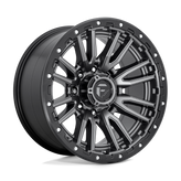 Fuel - D680 REBEL - Gunmetal - MATTE GUN METAL BLACK BEAD RING - 20" x 10", -18 Offset, 8x165.1 (Bolt Pattern), 125.1mm HUB