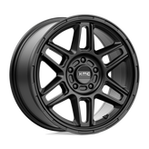 KMC Wheels - KM716 NOMAD - Black - SATIN BLACK - 17" x 8", 38 Offset, 5x110 (Bolt Pattern), 72.6mm HUB