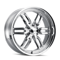 Ridler - 609 - Chrome - CHROME - 22" x 9.5", 30 Offset, 6x139.7 (Bolt Pattern), 106.1mm HUB