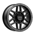 KMC Wheels - KM544 MESA - Black - SATIN BLACK WITH GLOSS BLACK LIP - 20" x 9", 18 Offset, 8x170 (Bolt Pattern), 125.1mm HUB