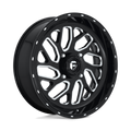 Fuel UTV - D581 TRITON - Black - GLOSS BLACK MILLED - 20" x 7", 13 Offset, 4x137 (Bolt Pattern), 110.1mm HUB