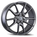 Replika - R207 - Gunmetal - Matte Gunmetal - 19" x 9.5", 45 Offset, 5x112 (Bolt Pattern), 66.5mm HUB