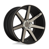 Niche - M150 VERONA - Black - MATTE BLACK MACHINED - 18" x 8", 40 Offset, 5x100 (Bolt Pattern), 66.1mm HUB