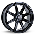 RTX Wheels - Compass - Black - Gloss Black - 15" x 6.5", 38 Offset, 5x114.3 (Bolt Pattern), 73.1mm HUB