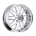 Beyern - MESH - Chrome - CHROME - 19" x 8.5", 15 Offset, 5x120 (Bolt Pattern), 74.1mm HUB