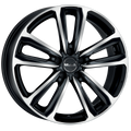 Mak Wheels - MAGMA - Black - BLACK MIRROR - 17" x 7", 46 Offset, 5x100 (Bolt Pattern), 72mm HUB