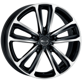 Mak Wheels - MAGMA - Black - BLACK MIRROR - 17" x 7", 46 Offset, 5x100 (Bolt Pattern), 72mm HUB