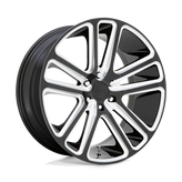 DUB - S255 FLEX - Black - GLOSS BLACK MILLED - 26" x 10", 30 Offset, 6x135 (Bolt Pattern), 87.1mm HUB