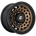 Fuel - D634 ZEPHYR - Gunmetal - MATTE BRONZE BLACK BEAD RING - 20" x 10", -18 Offset, 8x180 (Bolt Pattern), 124.2mm HUB