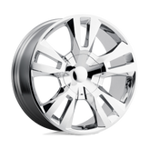 OE Creations - PR188 - Chrome - CHROME - 22" x 9", 24 Offset, 6x139.7 (Bolt Pattern), 78.1mm HUB