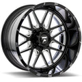 Fittipaldi Offroad - FTF18 - Black - Black Milled - 24" x 14", -76 Offset, 8x165.1 (Bolt Pattern), 125.2mm HUB