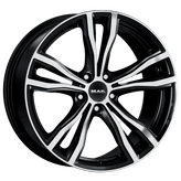 Mak Wheels - X-MODE - Black - BLACK MIRROR - 21" x 9.5", 37 Offset, 5x112 (Bolt Pattern), 66.6mm HUB