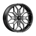 MSA Offroad Wheels - M47 SNIPER - Black - GLOSS BLACK MILLED - 20" x 7", 10 Offset, 4x156 (Bolt Pattern), 115.1mm HUB