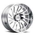 Tuff Wheels - T2A - Chrome - Chrome - 24" x 14", -72 Offset, 8x170 (Bolt Pattern), 125.1mm HUB