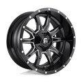 Fuel - D627 VANDAL - Black - GLOSS BLACK MILLED - 20" x 9", 19 Offset, 6x135, 139.7 (Bolt Pattern), 106.1mm HUB