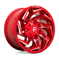 Fuel - D754 REACTION - CANDY RED MILLED - 20" x 10", -18 Offset, 5x114.3, 127 (Bolt Pattern), 78.1mm HUB