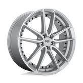 Niche - M221 DFS - Silver - GLOSS SILVER MACHINED - 22" x 9", 38 Offset, 5x112 (Bolt Pattern), 66.6mm HUB