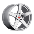 Victor Equipment Wheels - BADEN - Silver - SILVER WITH MIRROR CUT FACE - 21" x 9", 47 Offset, 5x130 (Bolt Pattern), 71.5mm HUB