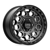 KMC Wheels - KM545 TREK - Black - SATIN BLACK WITH GRAY TINT - 17" x 9", 18 Offset, 6x135 (Bolt Pattern), 87.1mm HUB