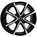 Mak Wheels - MILANO4 - Black - BLACK MIRROR - 16" x 6.5", 40 Offset, 4x108 (Bolt Pattern), 63.4mm HUB