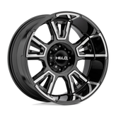 Helo - HE914 - Black - Gloss Black Machined - 20" x 10", -18 Offset, 8x165.1 (Bolt Pattern), 125.1mm HUB