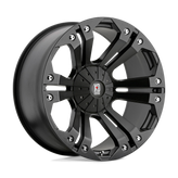 XD Series - XD778 MONSTER - Black - MATTE BLACK - 20" x 10", -12 Offset, 5x139.7, 150 (Bolt Pattern), 110.1mm HUB