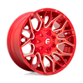 Fuel - D771 TWITCH - CANDY RED MILLED - 20" x 10", -18 Offset, 8x170 (Bolt Pattern), 125.1mm HUB