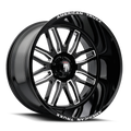 American Truxx - RESTLESS - Black - BLACK MILLED - 20" x 10", -25 Offset, 6x135 (Bolt Pattern), 87.1mm HUB