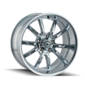 Ridler - 650 - Chrome - CHROME - 17" x 7", 0 Offset, 5x127 (Bolt Pattern), 83.8mm HUB