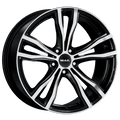 Mak Wheels - X-MODE - Black - BLACK MIRROR - 20" x 11", 35 Offset, 5x120 (Bolt Pattern), 74.1mm HUB