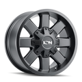 Ion Alloy - 141 - Black - SATIN BLACK - 20" x 9", 18 Offset, 8x180 (Bolt Pattern), 124.1mm HUB